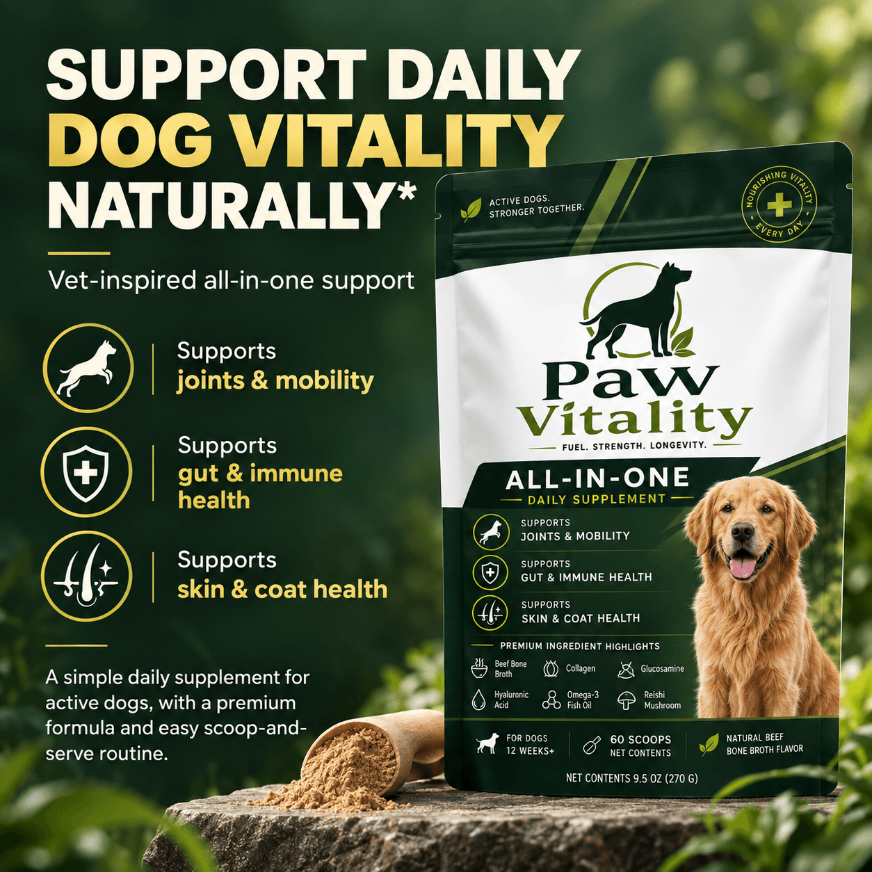 Paw Vitality All-in-One Daily Support